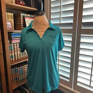 Reel Legends Turquoise Button Down Shirt
